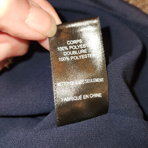 NWT ASTR The Label Satin Scarf One Shoulder Mini Dress Size L Side Zip Midnight - Picture 9 of 10